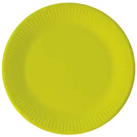 Lysegrønne Paptallerkener Solid Color