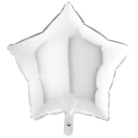 Folieballon Stjerne Hvid