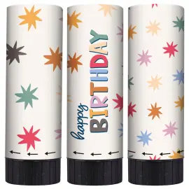 Konfettikanon med Stjerner 3-pak