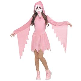 Glitrende Spøgelseskostum Pastelpink Børn