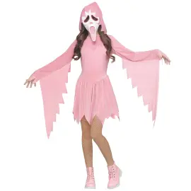 Glitrende Sp&oslash;gelseskostum Pastelpink B&oslash;rn