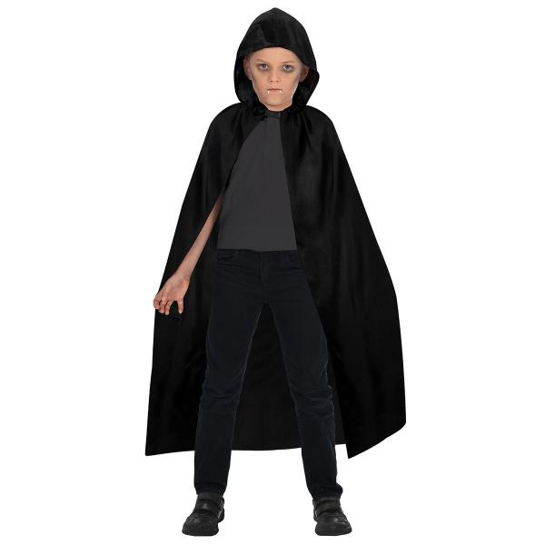 Sort Cape med Hætte Børn