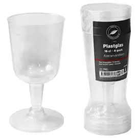 Vinglas Plast 16 cl 4-pak