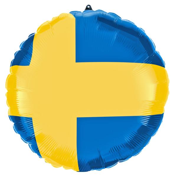 Folieballon Svenske Flag 30 cm
