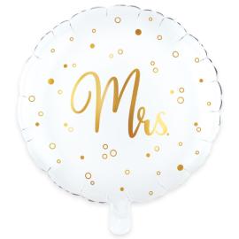 Rund Folieballon Mrs