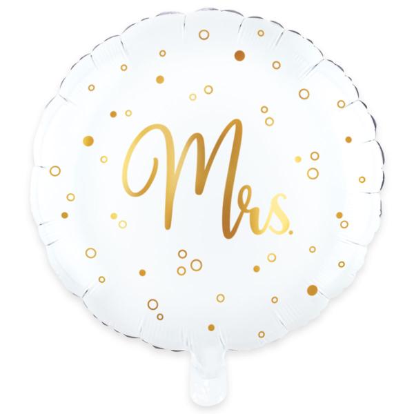 Rund Folieballon Mrs