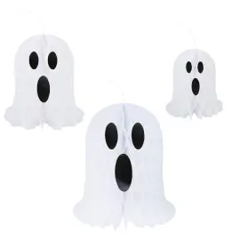 Hængende Honeycomb Spøgelser 3-pak