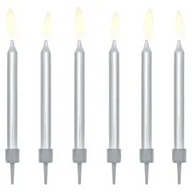 Kagelys Sølv Metallic