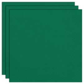 Papirservietter M&oslash;rkegr&oslash;n 20-pak