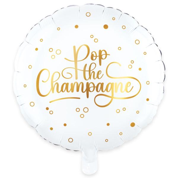 Rund Folieballon Pop the Champagne