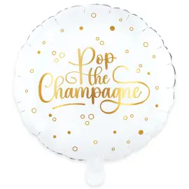 Rund Folieballon Pop the Champagne