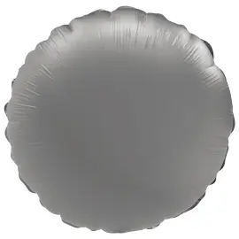 Rund Folieballon Månesølv Mat