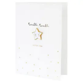 Twinkle Twinkle Little Star Kort med Broche