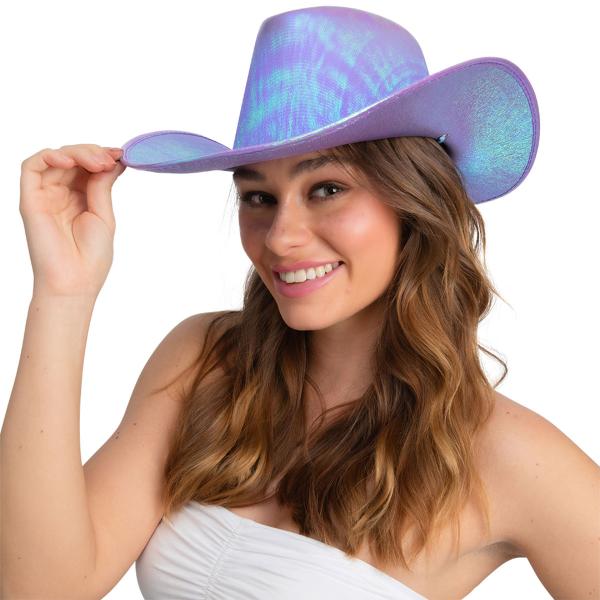 Cowboyhat Skimrende Lavendel