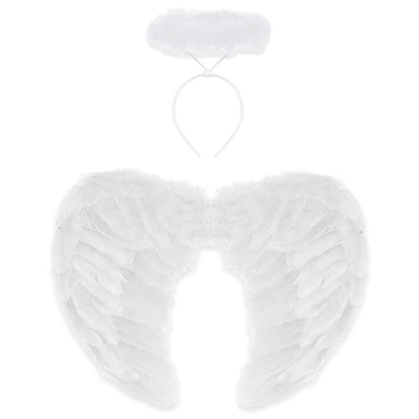 Hvide Englevinger med Gloria Sæt