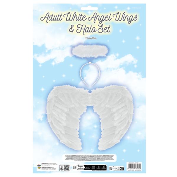 Hvide Englevinger med Gloria Sæt