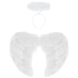 Hvide Englevinger med Gloria Sæt