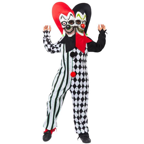 Toansigtet Gøgler Kostume Børn