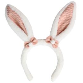 H&aring;rb&oslash;jle med Kanin&oslash;rer Hvid/Gammelrosa