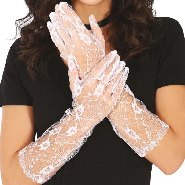 Lange Blondehandsker Hvide