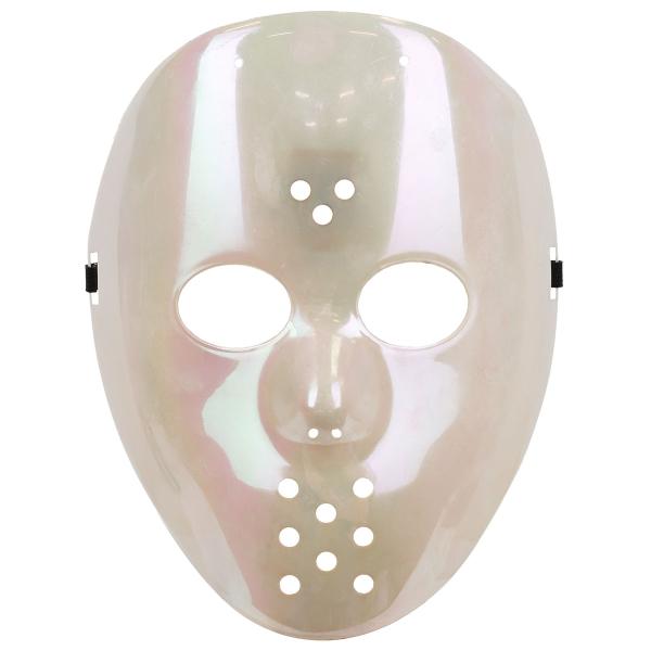 Hockeymaske Iriserende Hvid