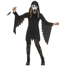 Spøgelse Kostume Sort/Hvid Børn