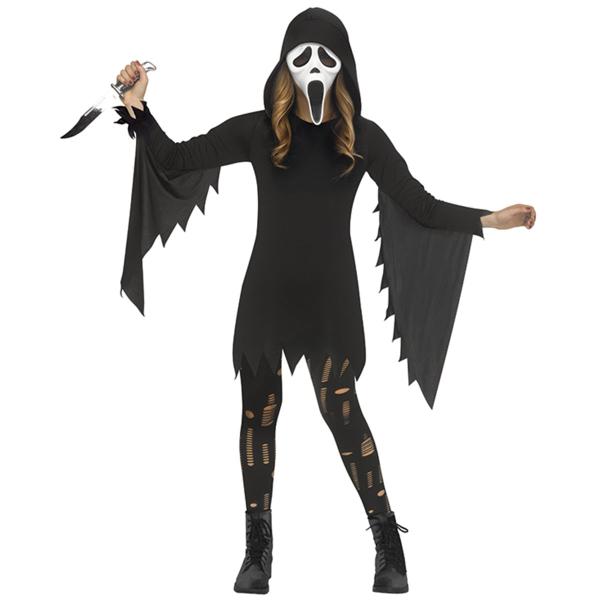 Spøgelse Kostume Sort/Hvid Børn