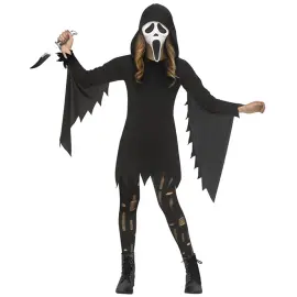 Sp&oslash;gelse Kostume Sort/Hvid B&oslash;rn