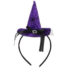 Hårbøjle med Lilla Heksehat