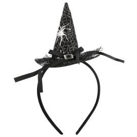 Hårbøjle med Sort Heksehat