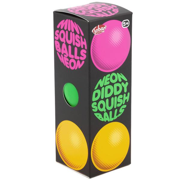 Neon Stressbolde 3-pak