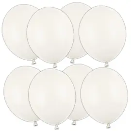 Stærke Balloner Elfenbenhvid Pastel 12 cm 100-pak