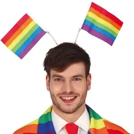 Hårbøjle med Regnbueflag