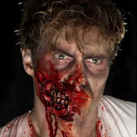 Zombie Kæbe Latex Sår