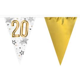 Vimpelguirlande 20 &aring;r Stjerner