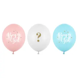 Latexballoner Boy or Girl 50-pak