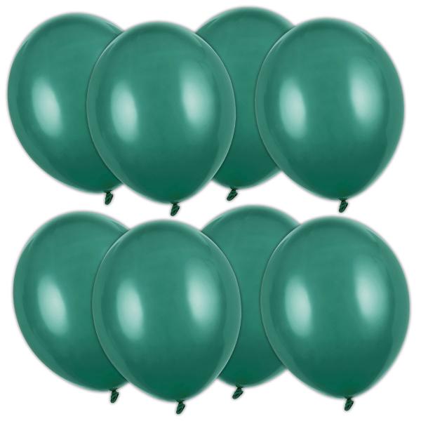 Stærke Balloner Flaskegrøn Pastel 12 cm 100-pak