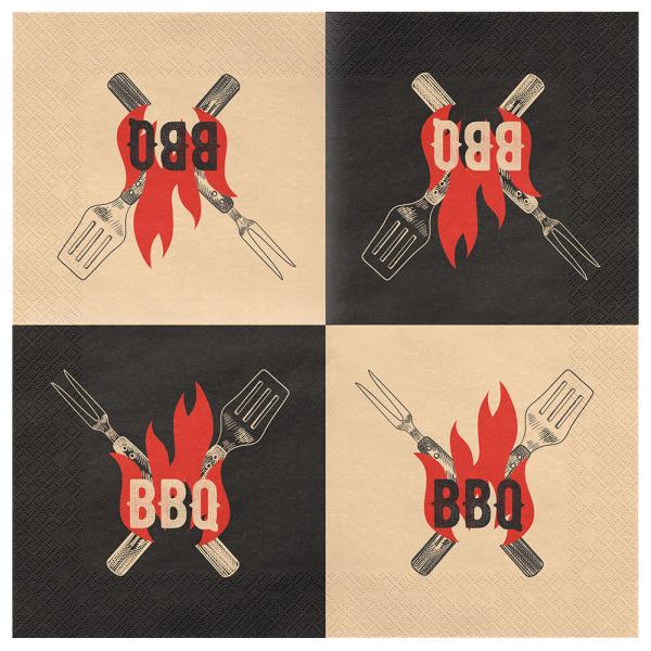 BBQ Papirservietter 20-pak
