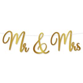 Bogstavguirlande Mr & Mrs