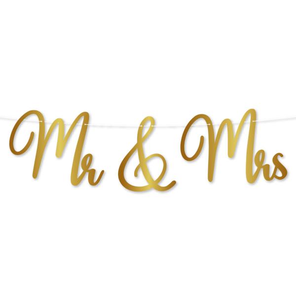 Bogstavguirlande Mr & Mrs