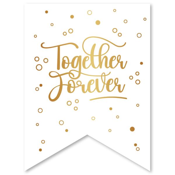 Vimpelguirlande Together Forever 6 m