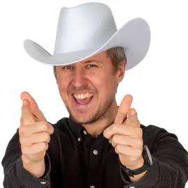 Cowboyhat Hvid