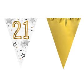 Vimpelguirlande 21 &aring;r Stjerner