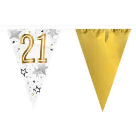 Vimpelguirlande 21 &aring;r Stjerner