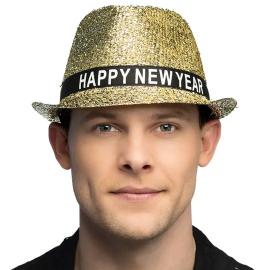 Happy New Year Hat Guld