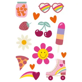 Midlertidige Tatoveringer Boho Girlz 14-pak