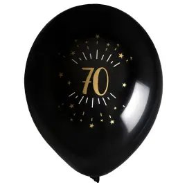 Balloner 70 År Birthday Party Guld