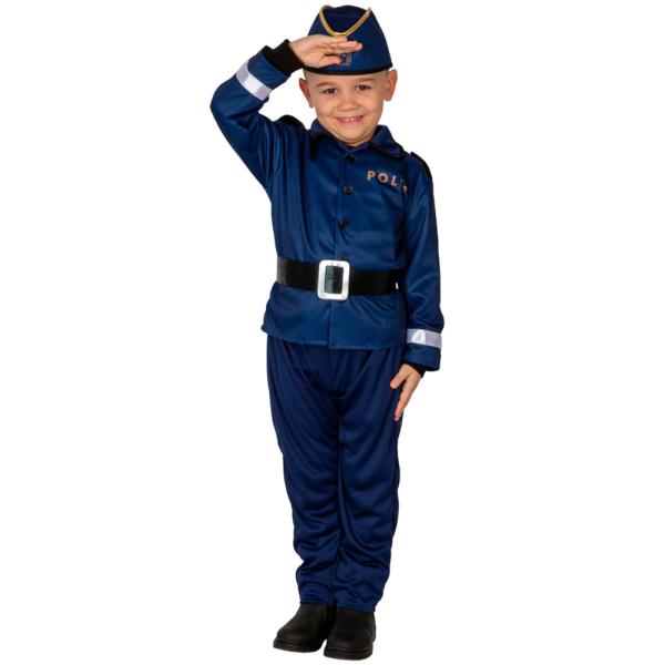 Politi Kostume Mørkeblå Børn