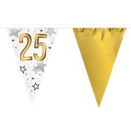Vimpelguirlande 25 &aring;r Stjerner