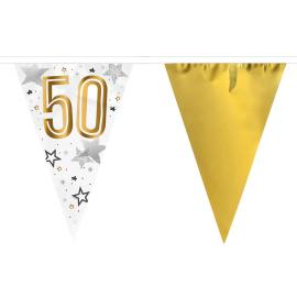 Vimpelguirlande 50 &aring;r Stjerner
